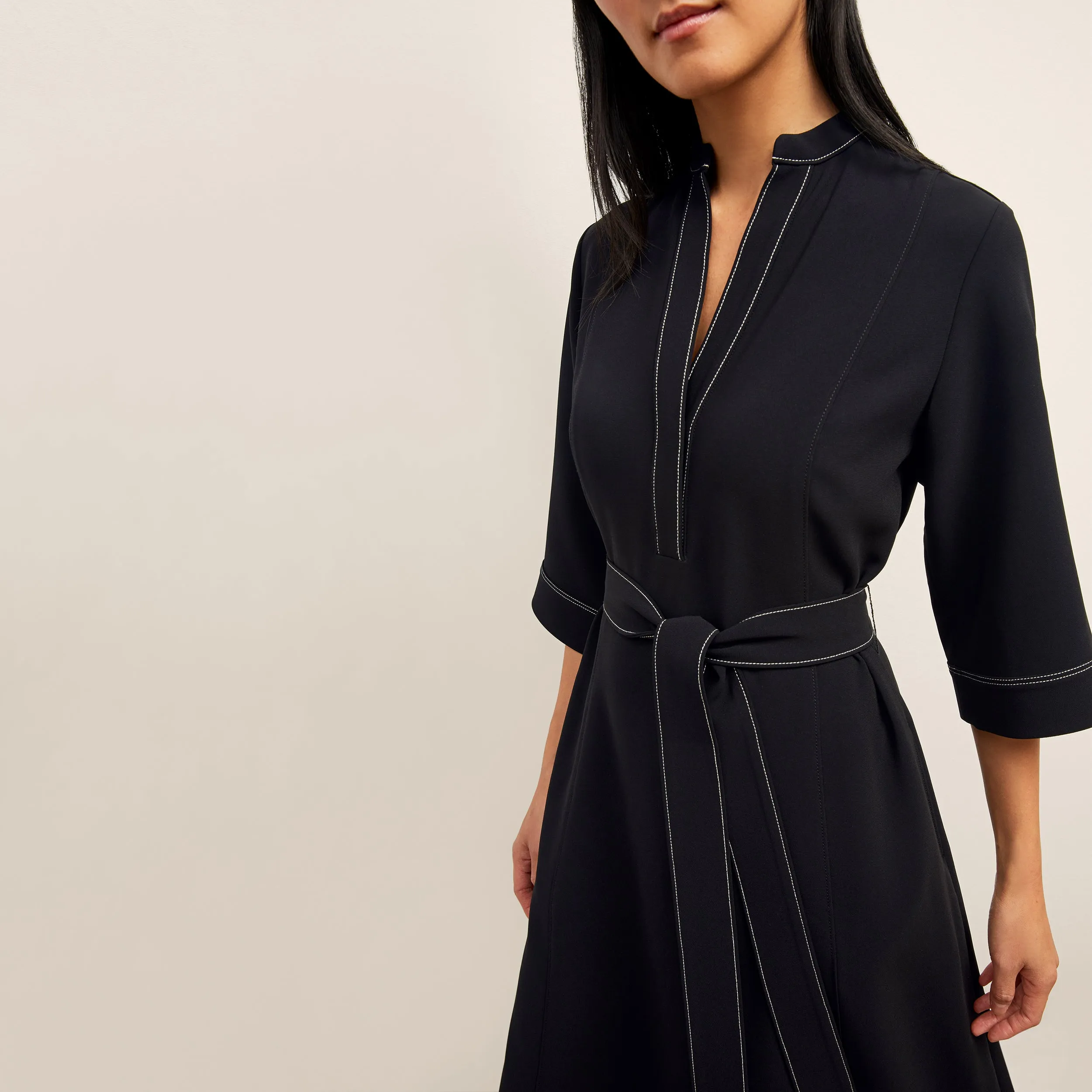 Lauleh Dress - Everyday Crepe :: Black