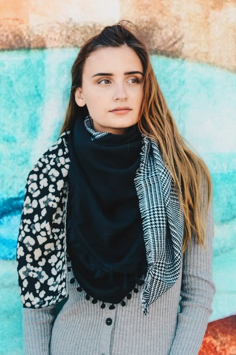 Leopard Tartan Scarf