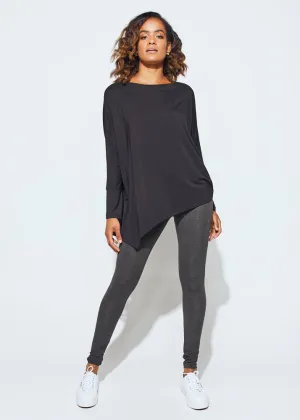 Luxe Bamboo Full-Length Legging - Charcoal