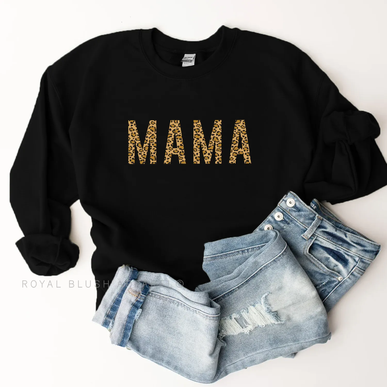 MAMA Leopard Sweatshirt