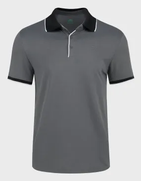 Men's Classic-Fit Cotton-Blend Pique Polo Shirt with Contrast Collar