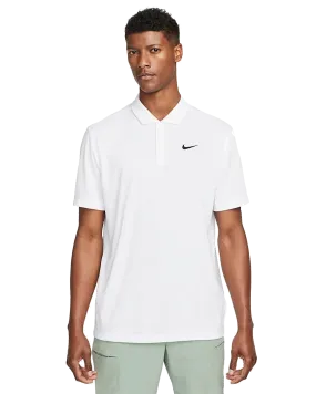 Mens NikeCourt Dri-FIT Polo (White)