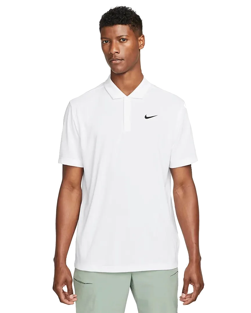 Mens NikeCourt Dri-FIT Polo (White)