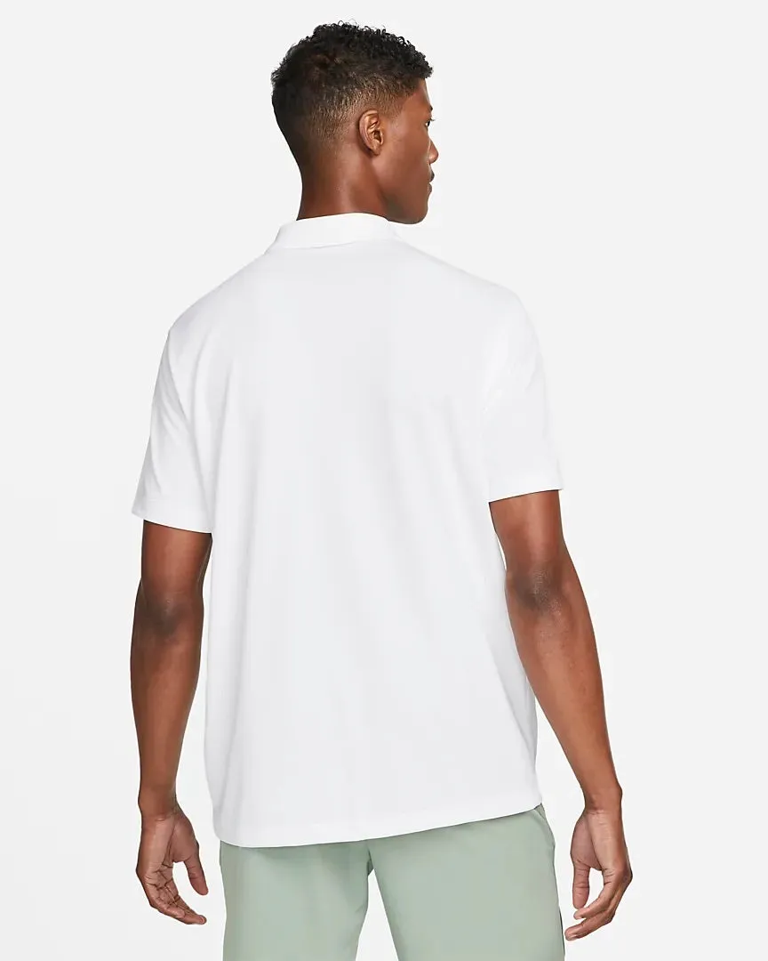 Mens NikeCourt Dri-FIT Polo (White)