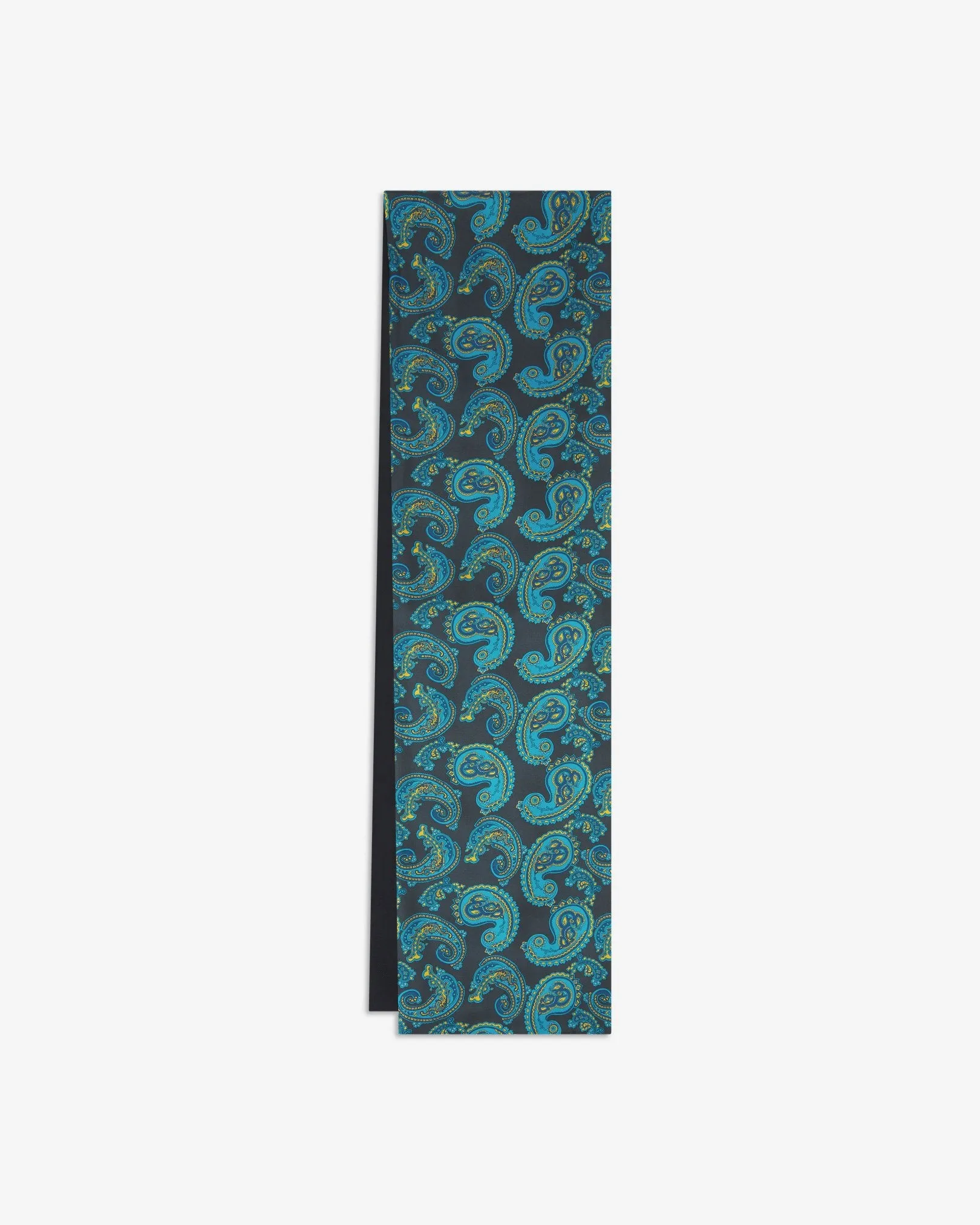 Men's Wool-Backed Silk Dress Scarf in Paisley - The Bridle