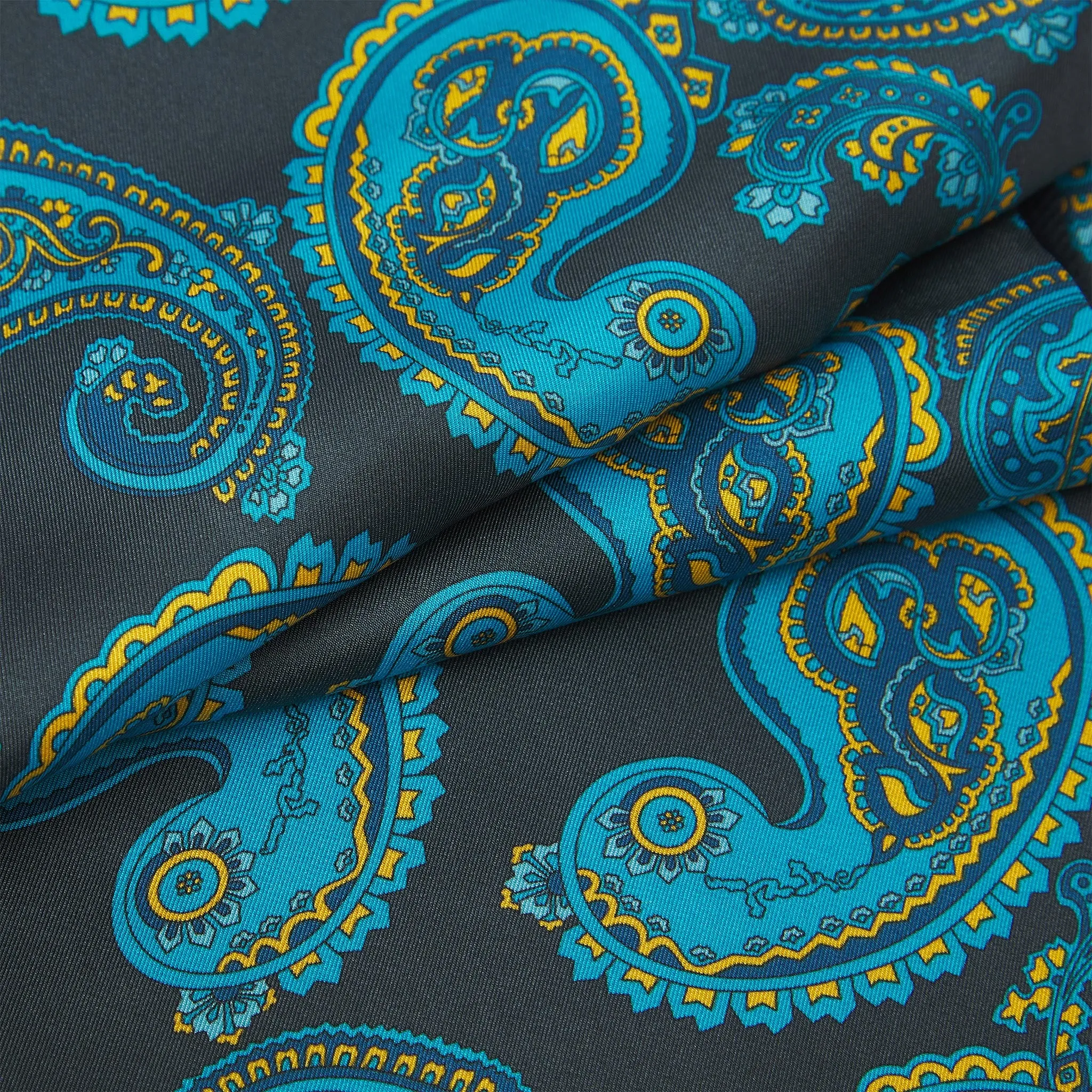 Men's Wool-Backed Silk Dress Scarf in Paisley - The Bridle