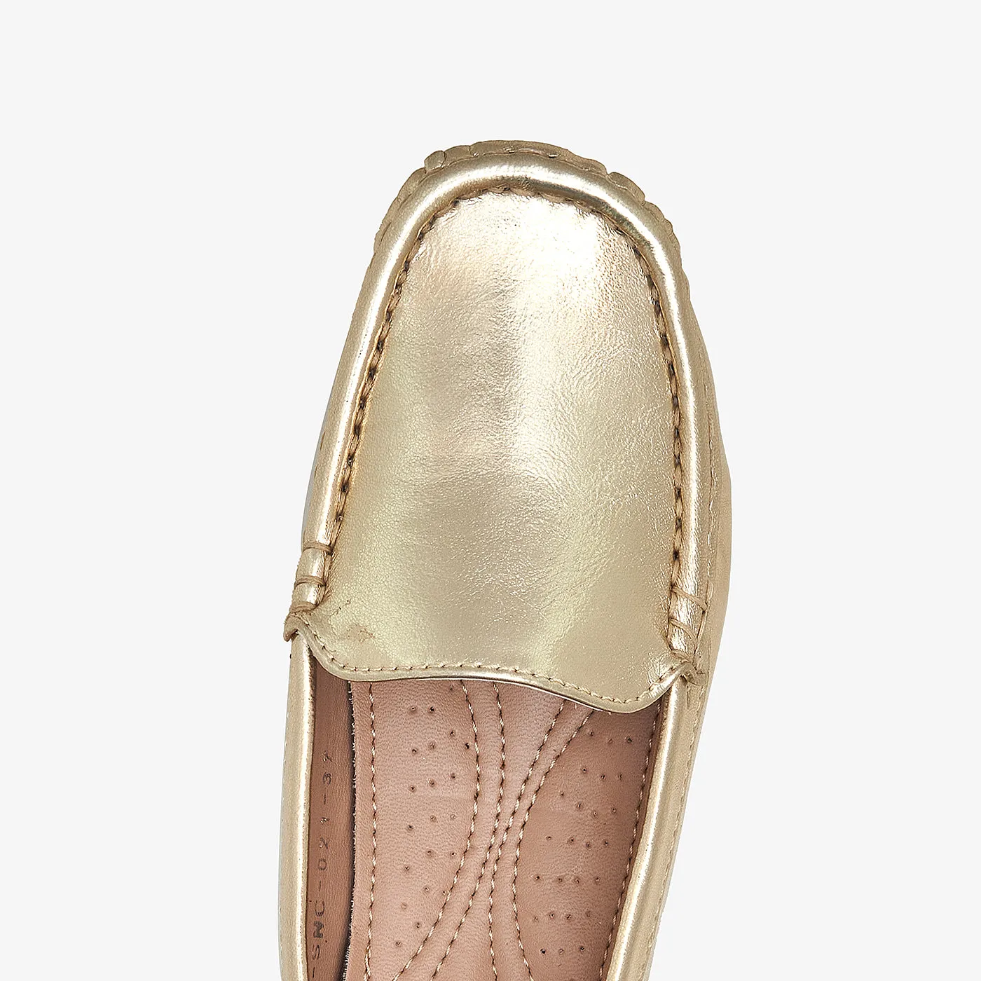 Metallic Loafers for Women