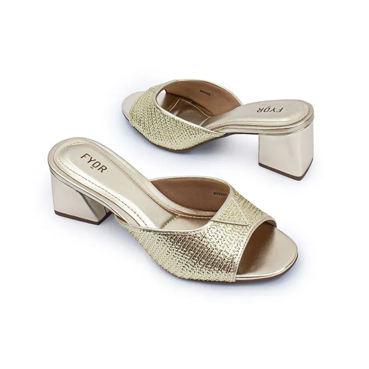 Metallic Sequins Mule Sandal BVL 026