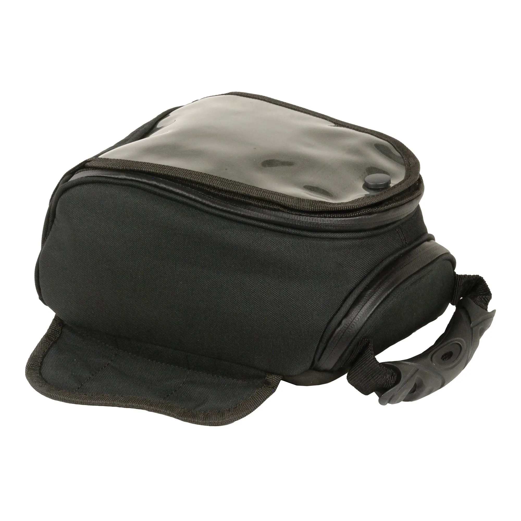 Milwaukee Leather SH677 Black Small Textile Magnetic Motorcycle Tank Bag