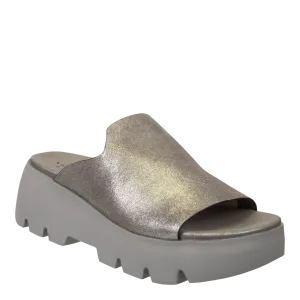 NAKED FEET - DRIFT in SILVER Platform Sandals