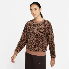 Nike Sportswear Women Lifestyle Sweatshirt Archaeo Brown