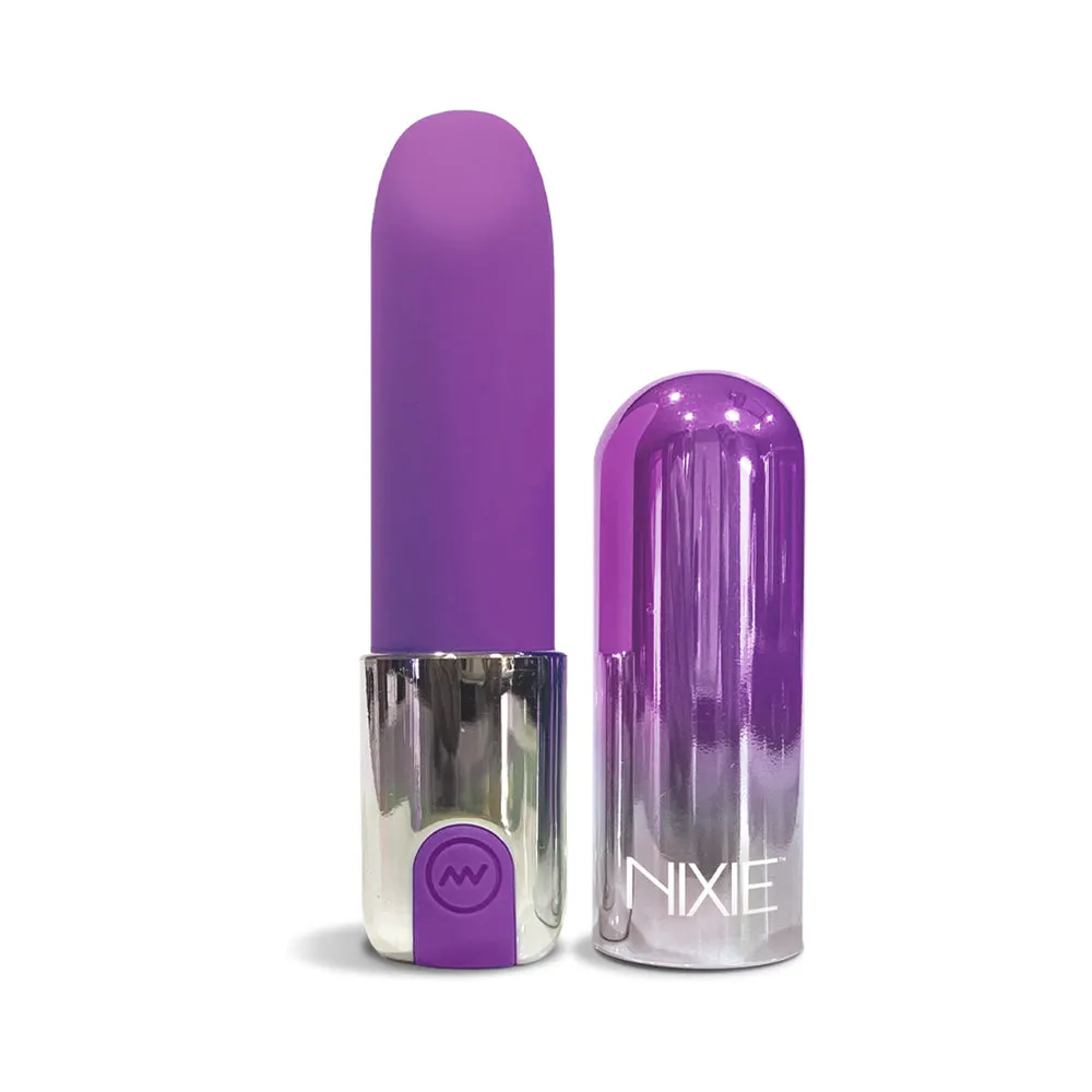 Nixie Smooch Rechargeable Lipstick Vibrator Purple Ombre