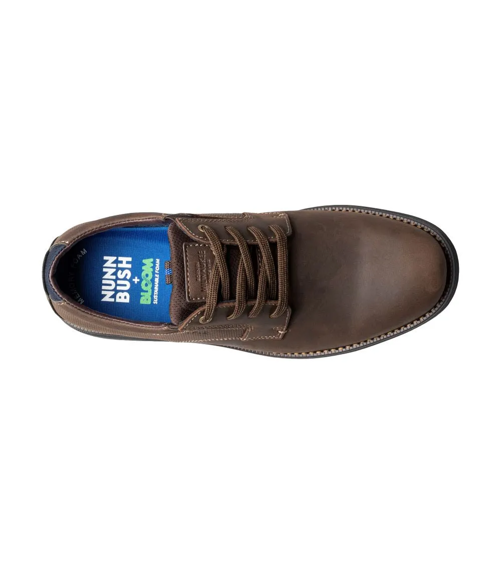 'Nunn Bush' Men's Otto Plain Toe Oxford - Brown