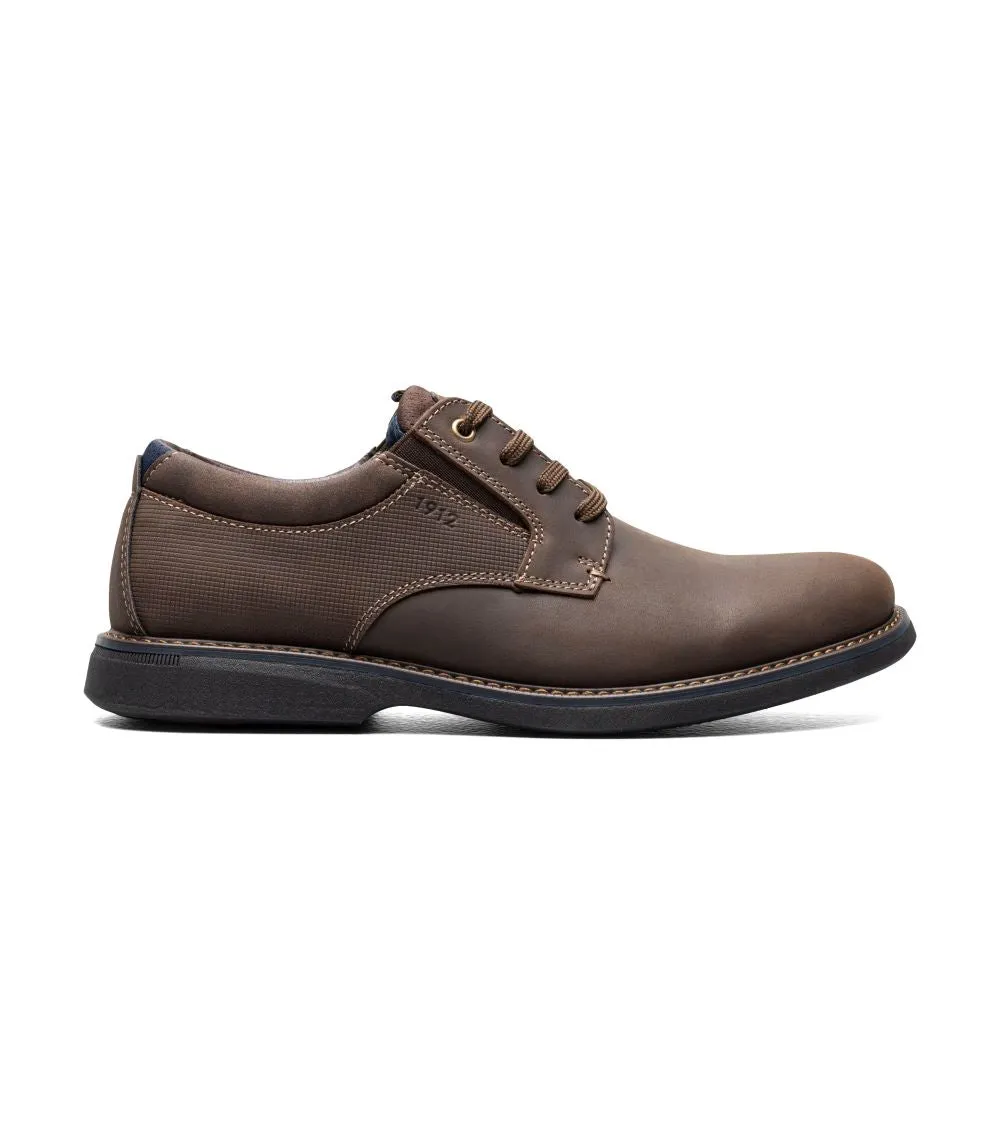 'Nunn Bush' Men's Otto Plain Toe Oxford - Brown