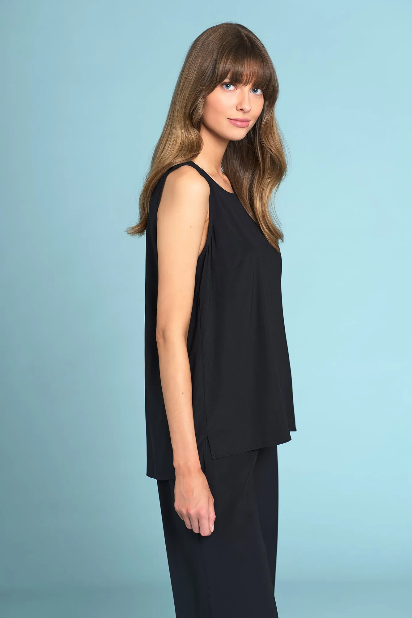 Olivia Newton-John Silk Tunic - Black