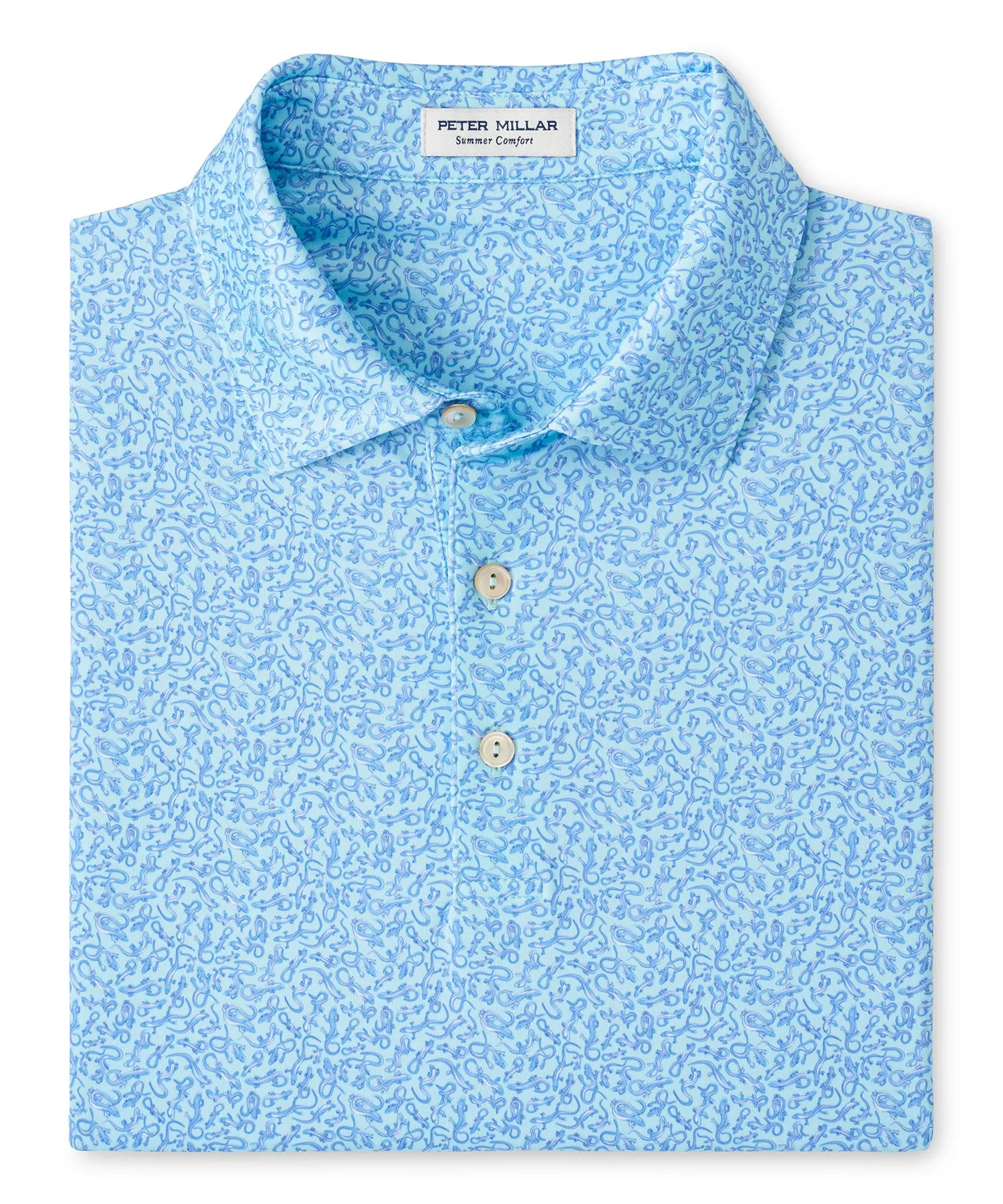 Peter Millar Lizard King Print Polo Shirt