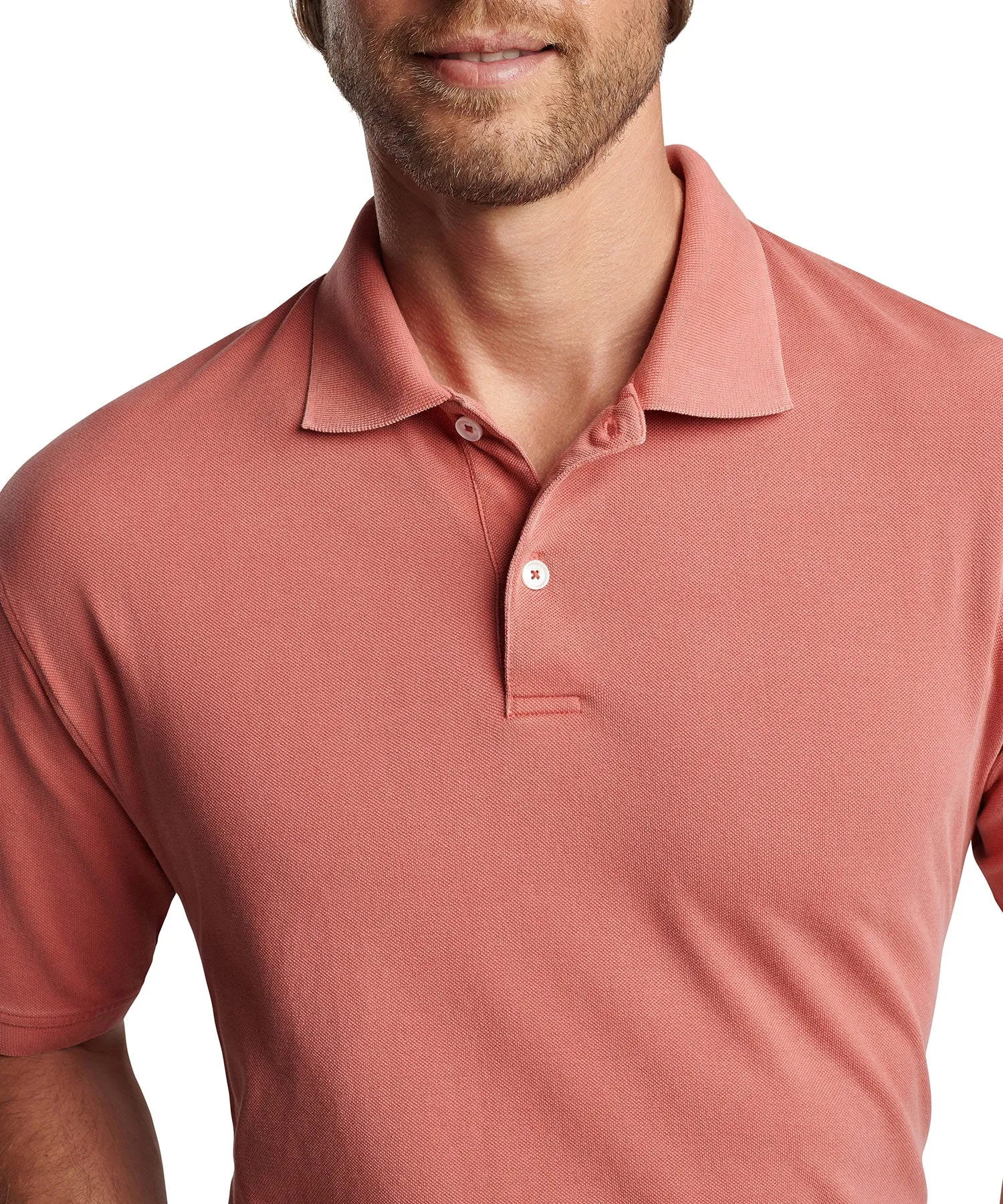 Peter Millar Short Sleeve Sunrise Pique Polo Knit Shirt