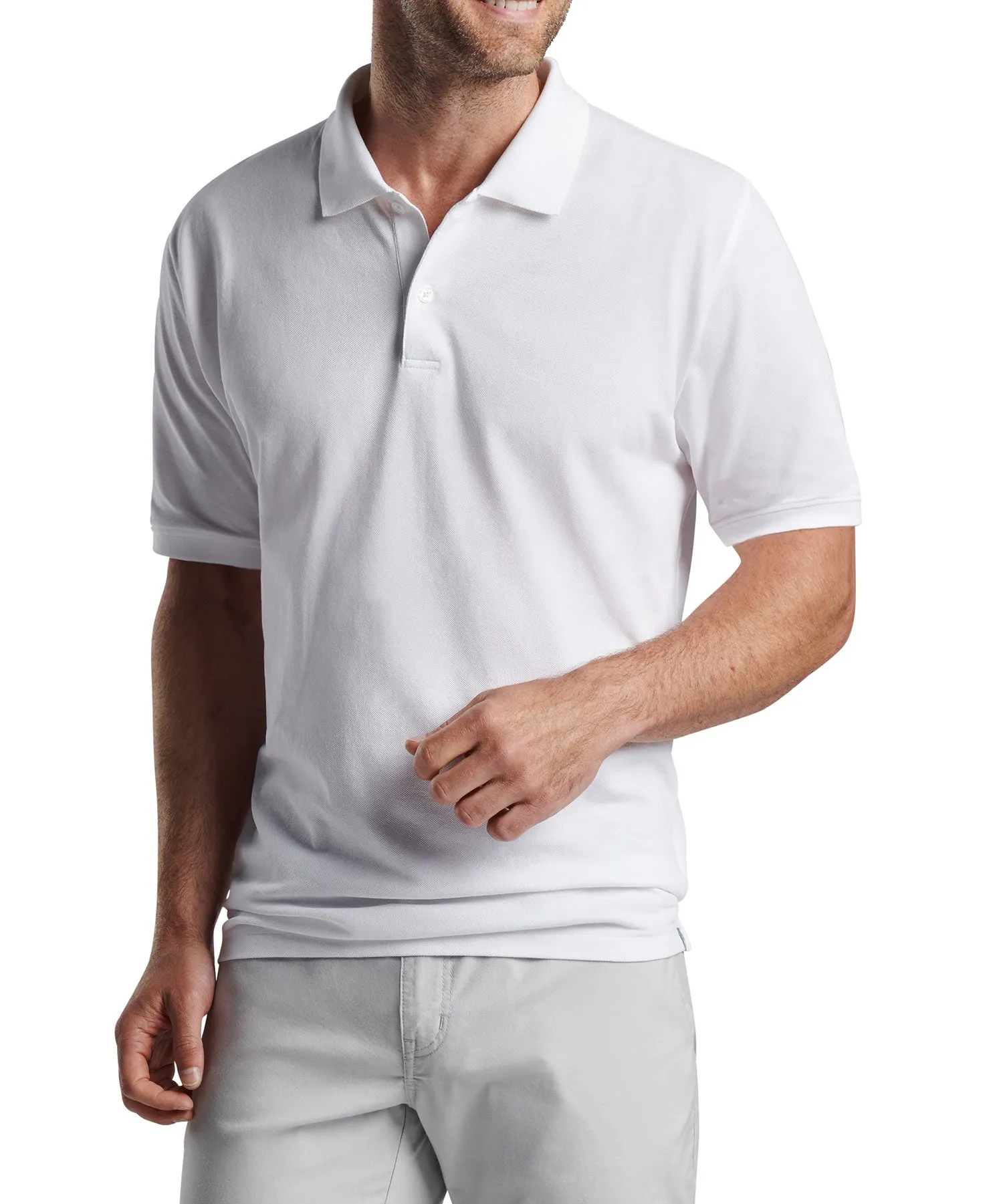 Peter Millar Short Sleeve Sunrise Pique Polo Knit Shirt