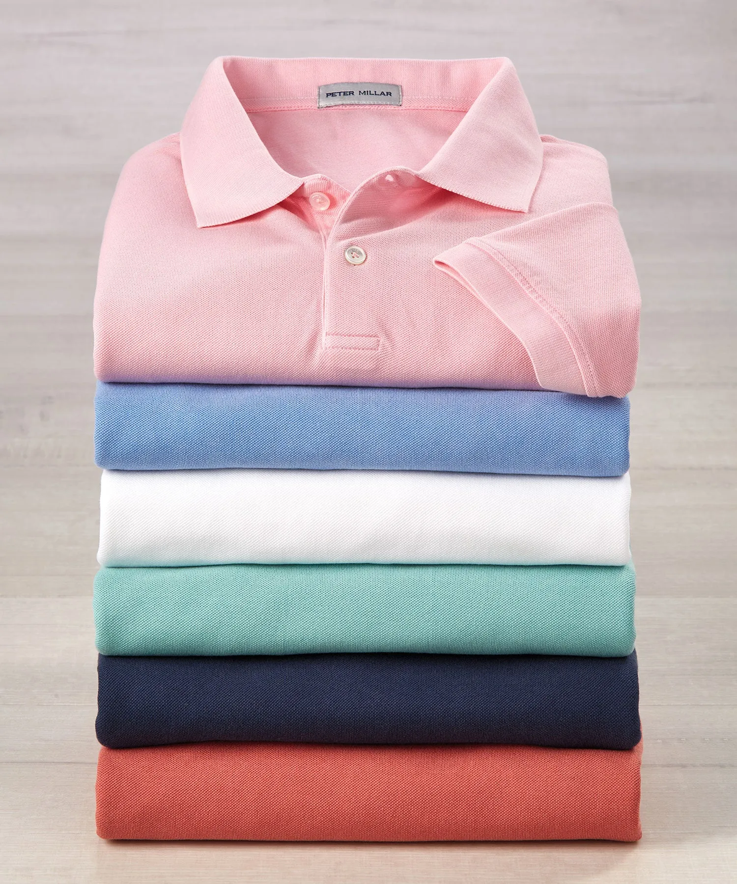 Peter Millar Short Sleeve Sunrise Pique Polo Knit Shirt