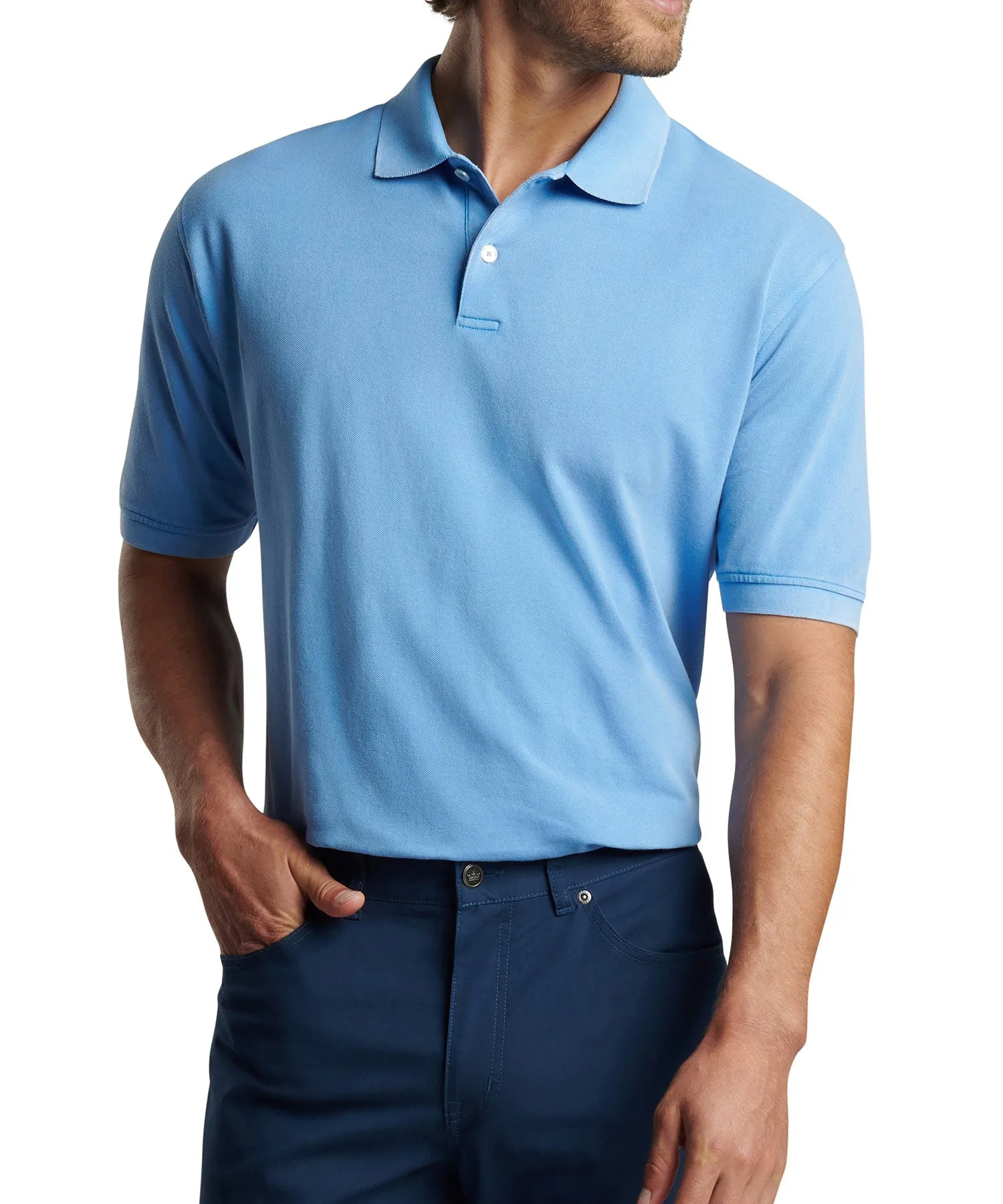 Peter Millar Short Sleeve Sunrise Pique Polo Knit Shirt