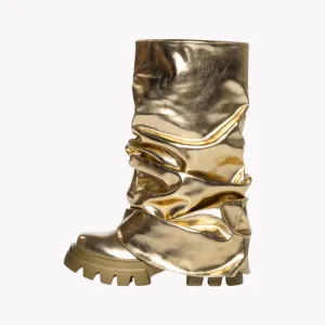 Pre Order:  Metallic Slip On Boots