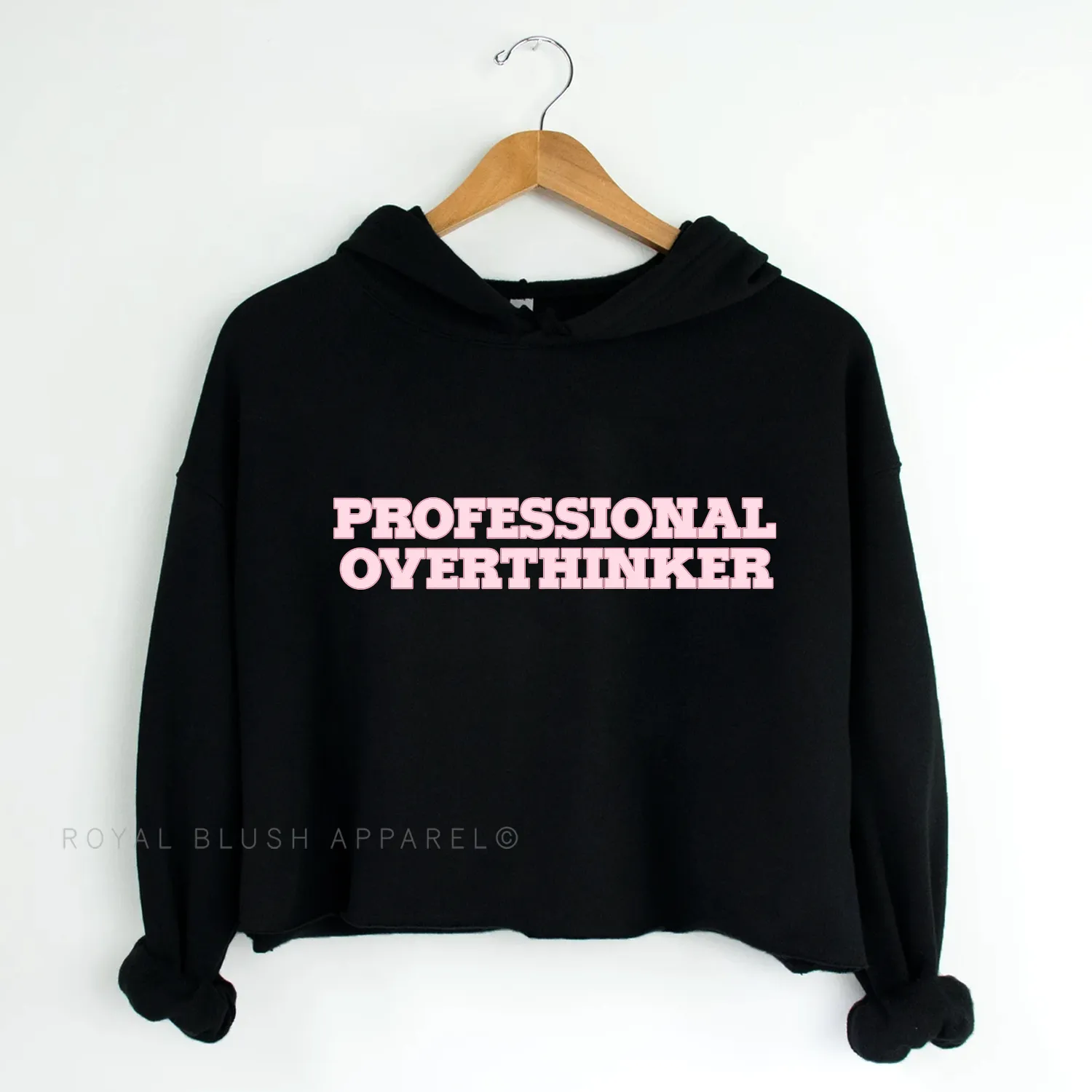 Professional Overthinker Independent Crop Hoodie