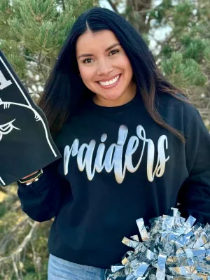 Raiders Metallic Puff Sweatshirt