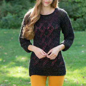 Red Heart Date-Night Knit Tunic