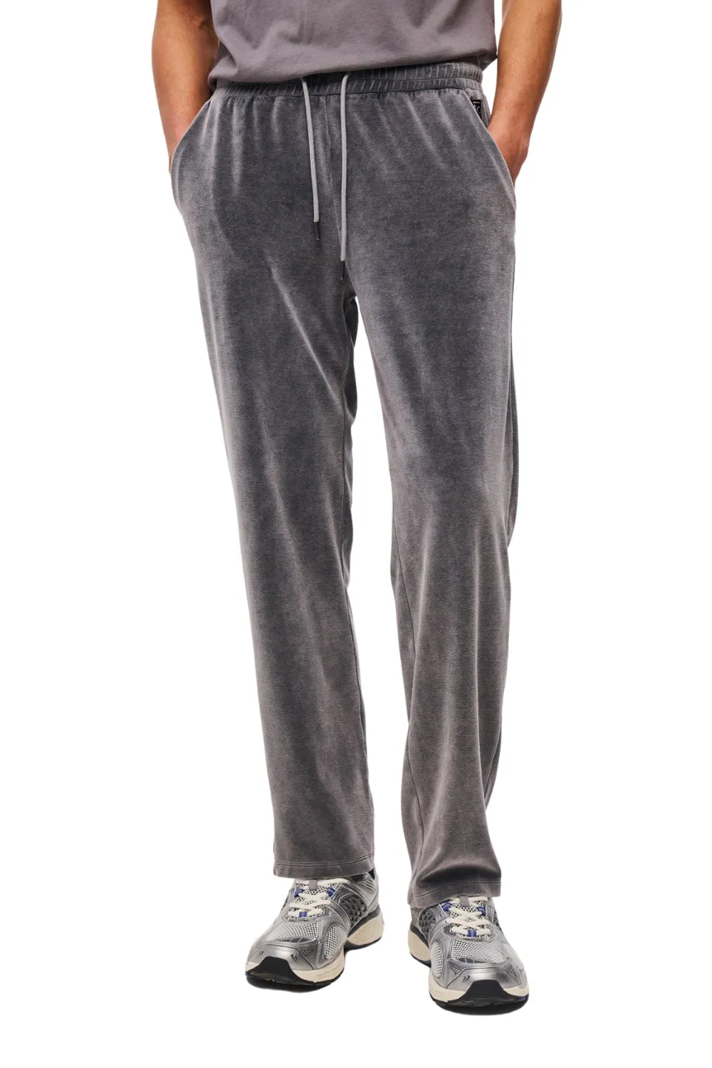 RELAXED VELVET SWEATPANTS