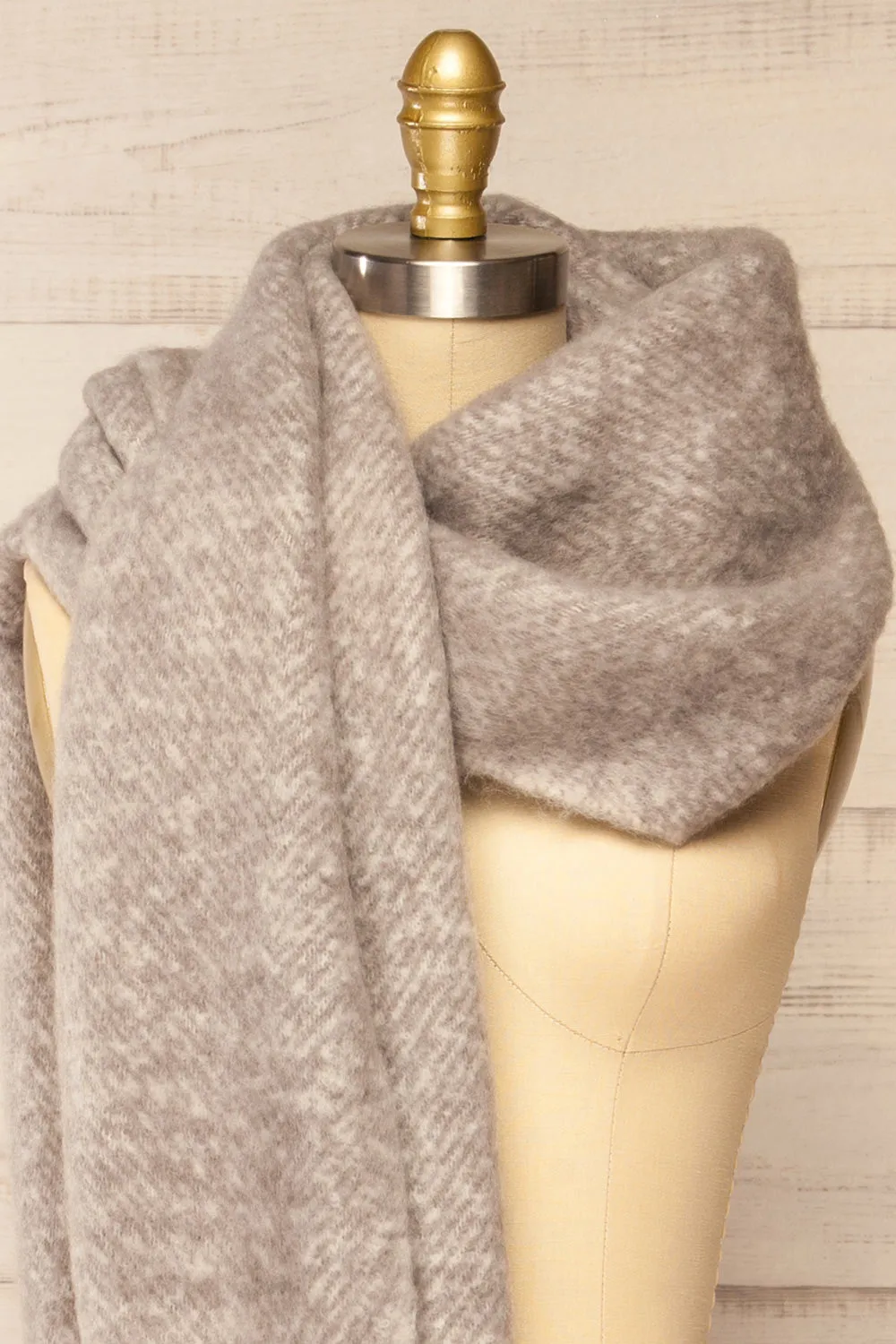 Requi Grey | Oversized Soft Knit Scarf