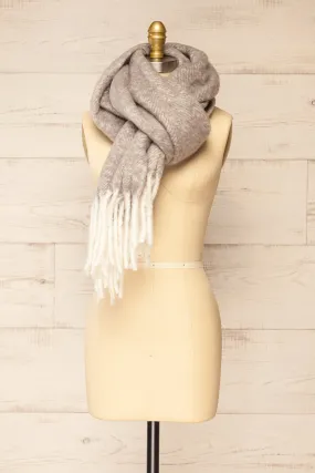 Requi Grey | Oversized Soft Knit Scarf