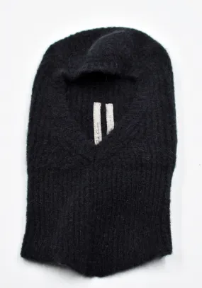 RICK OWENS MEN RR02D6490 KWP KNIT SKI MASK SKULL BLACK (New season FW24)