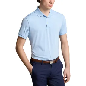 RLX Ralph Lauren Solid Airflow Performance Golf Shirt- Office Blue