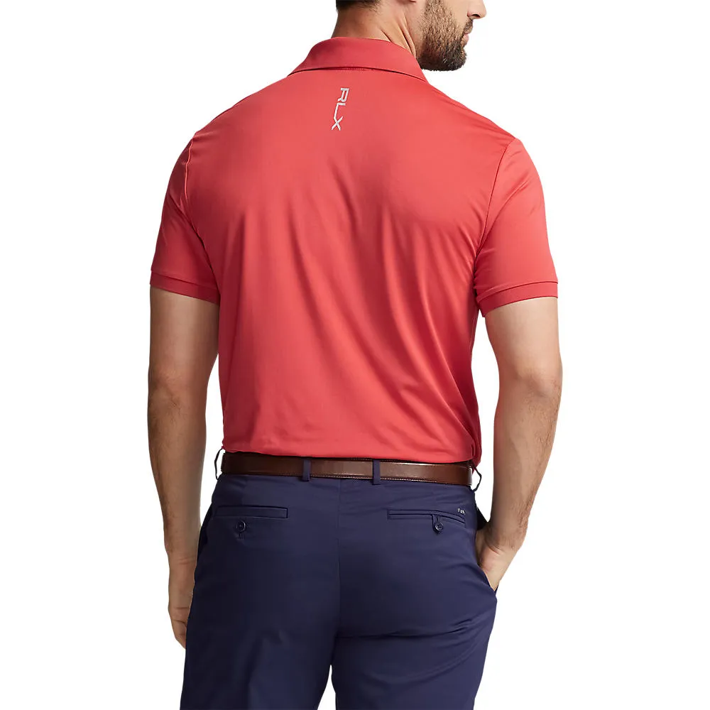 RLX Ralph Lauren Solid Airflow Performance Polo - Spring Red