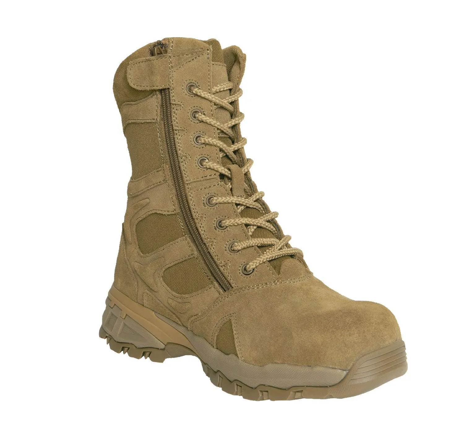 Rothco Forced Entry Tactical Boot With Side Zipper & Composite Toe - 8 Inch