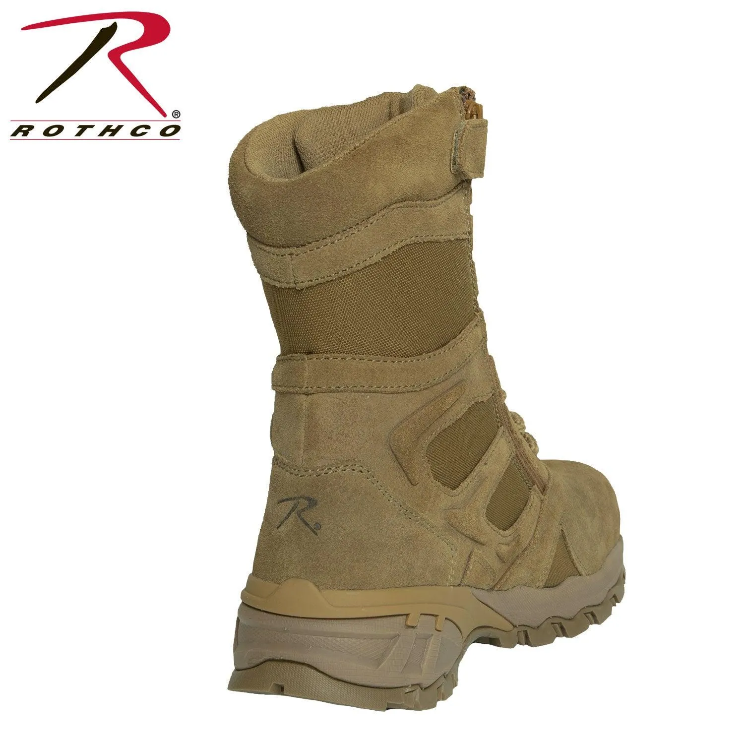 Rothco Forced Entry Tactical Boot With Side Zipper & Composite Toe - 8 Inch