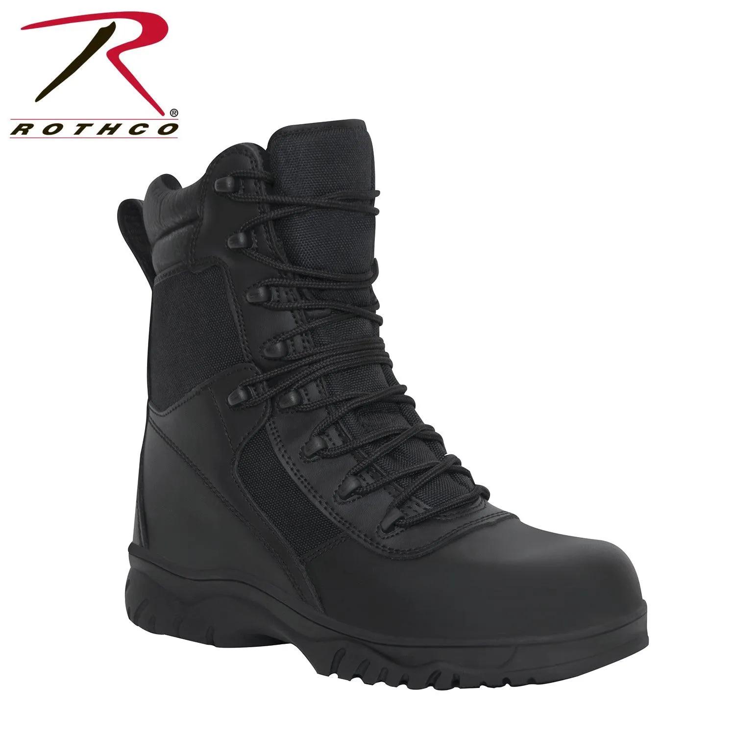 Rothco Forced Entry Tactical Boot With Side Zipper & Composite Toe - 8 Inch