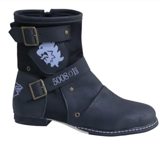 Rugged Roman Empire Biker Boots