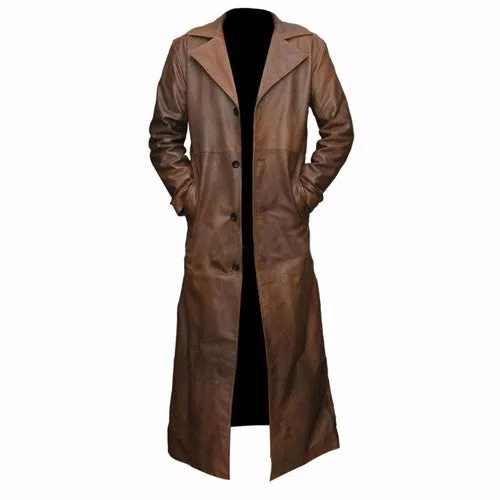 RW Authentic SheepSkin Batman V Superman Dawn of Justice Knightmare Leather Trench Coat