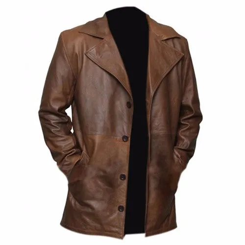 RW Authentic SheepSkin Batman V Superman Dawn of Justice Knightmare Leather Trench Coat