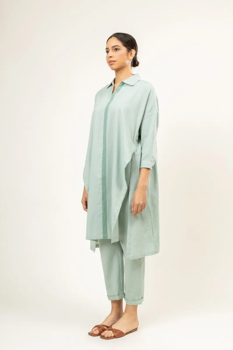 Sage Green Blake- Upcycled Cotton Tunic