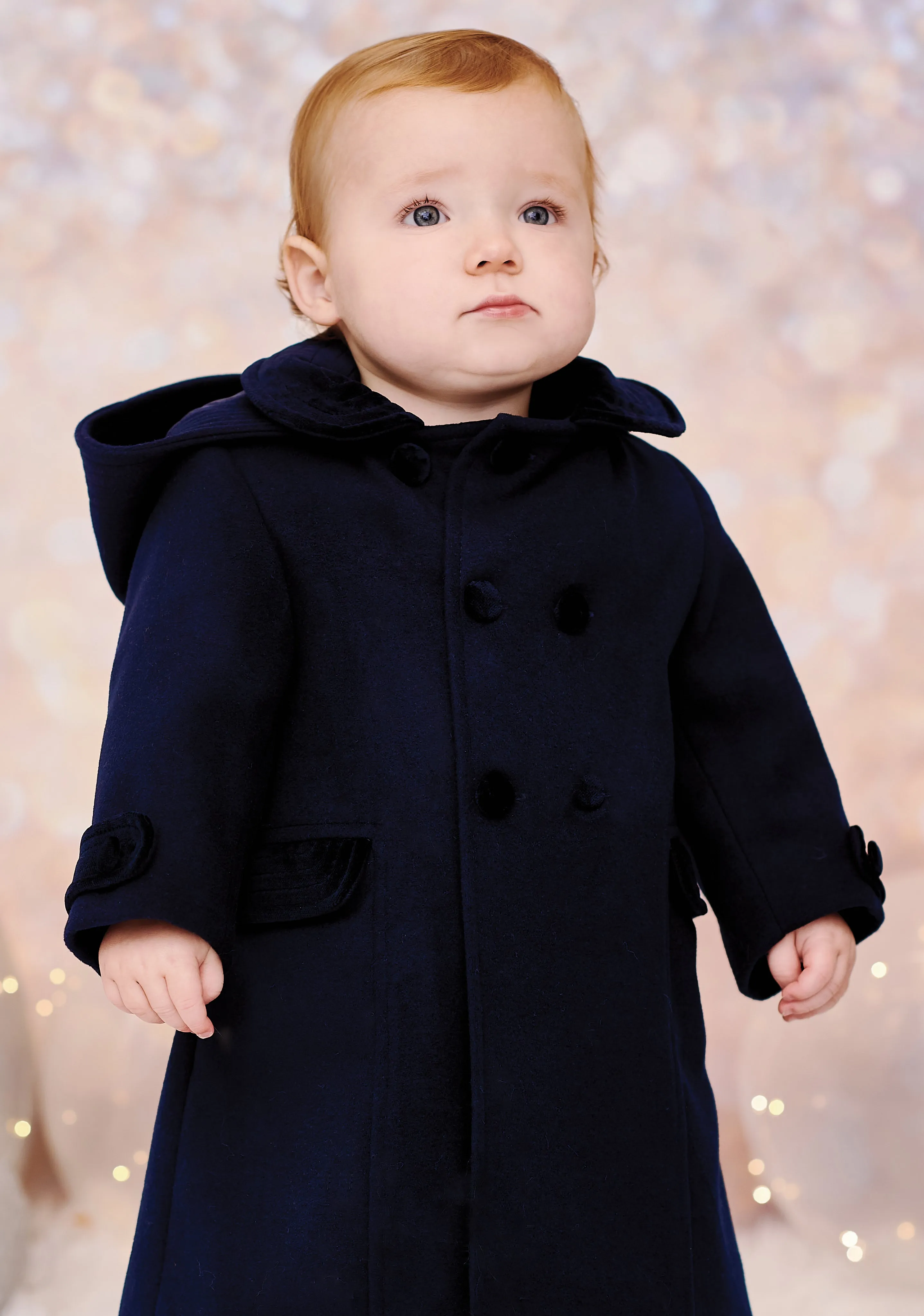 Sarah Louise Boys Smart Navy Coat