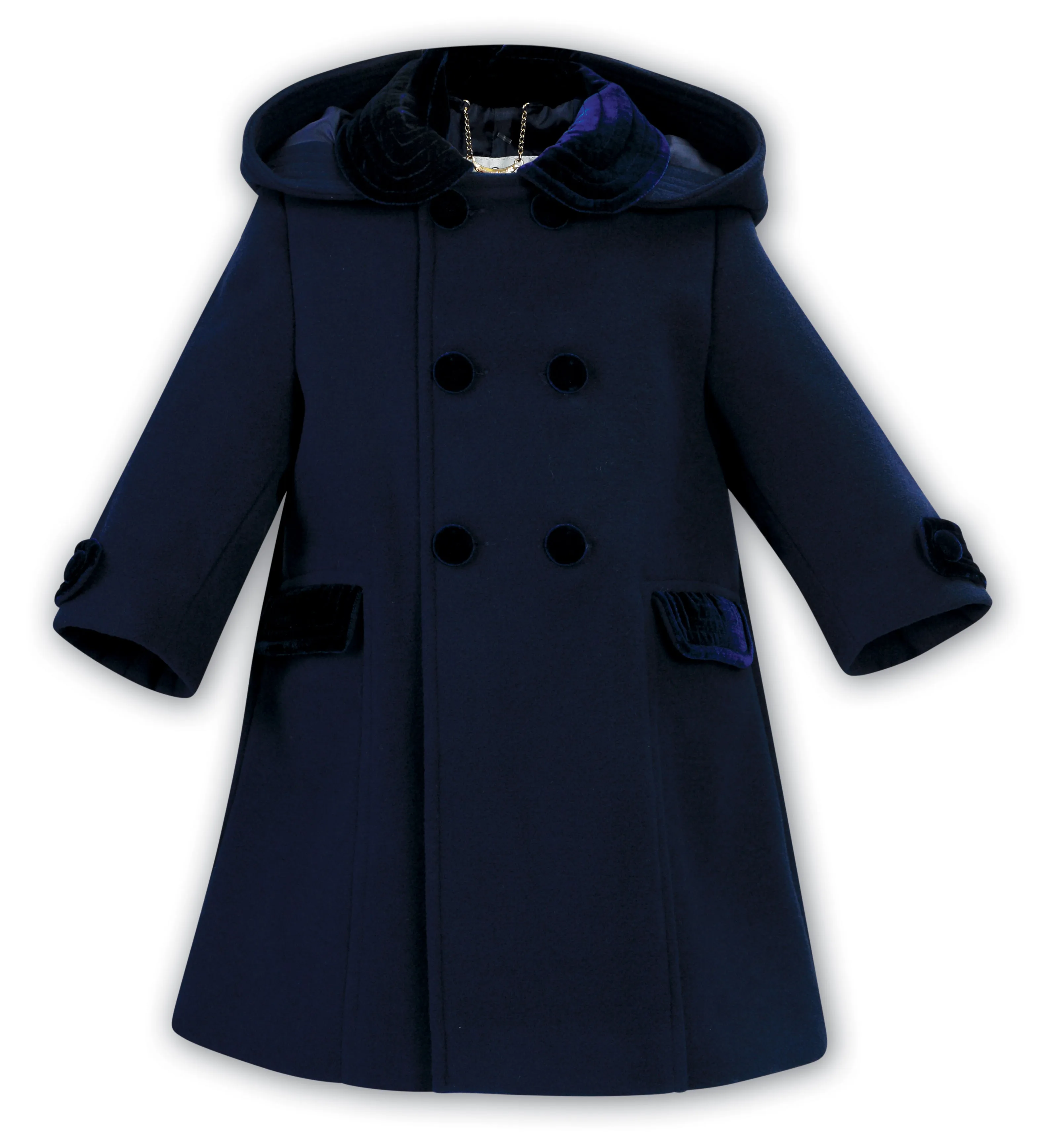 Sarah Louise Boys Smart Navy Coat