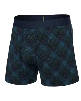 SAXX M Droptemp Cool Sleep Boxer BISON CHECK MARITIME