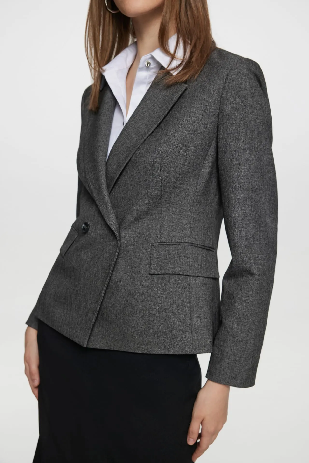 Sofia Soft Touch Stretchable Plainweave Suit Blazer