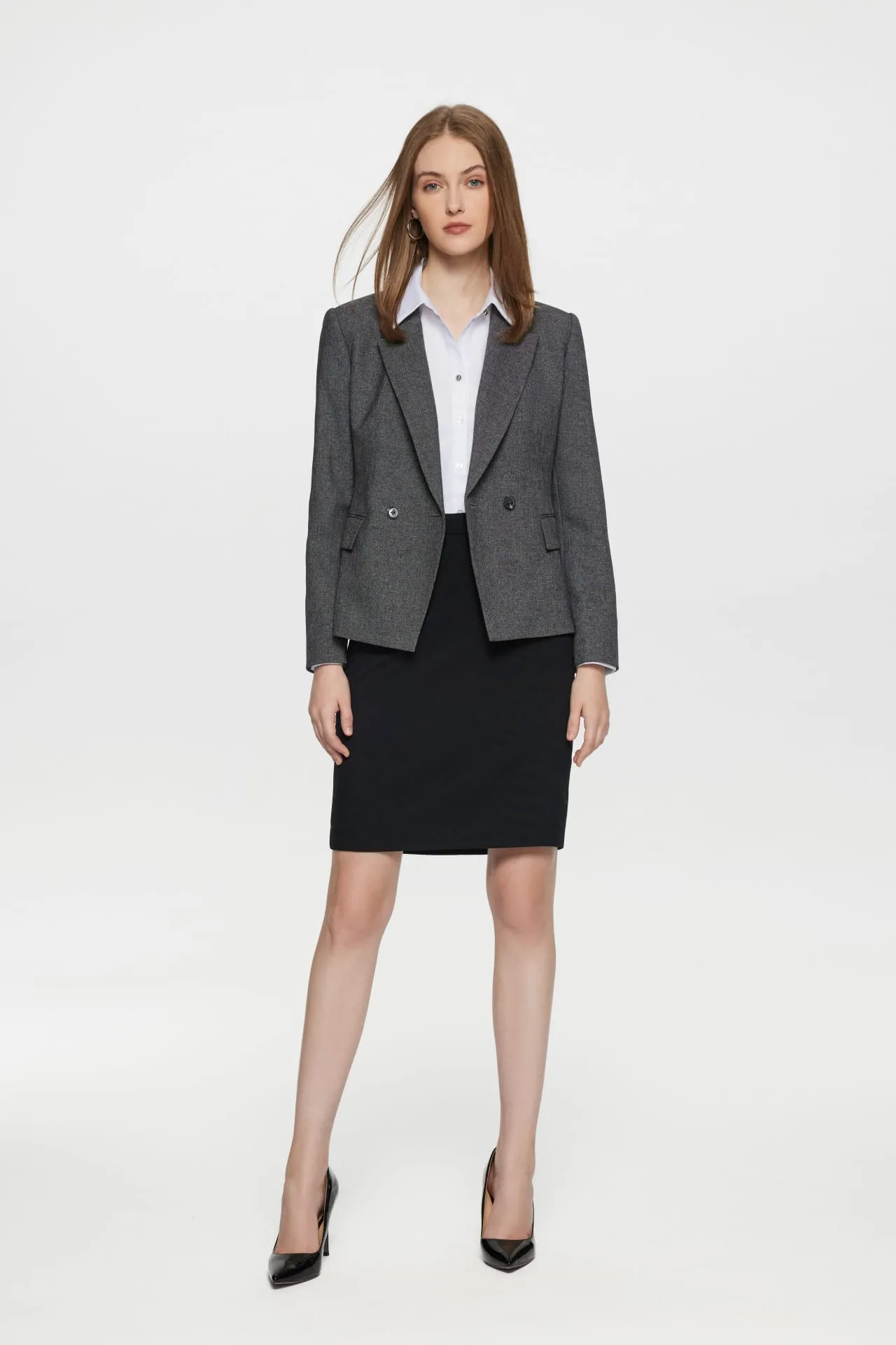 Sofia Soft Touch Stretchable Plainweave Suit Blazer