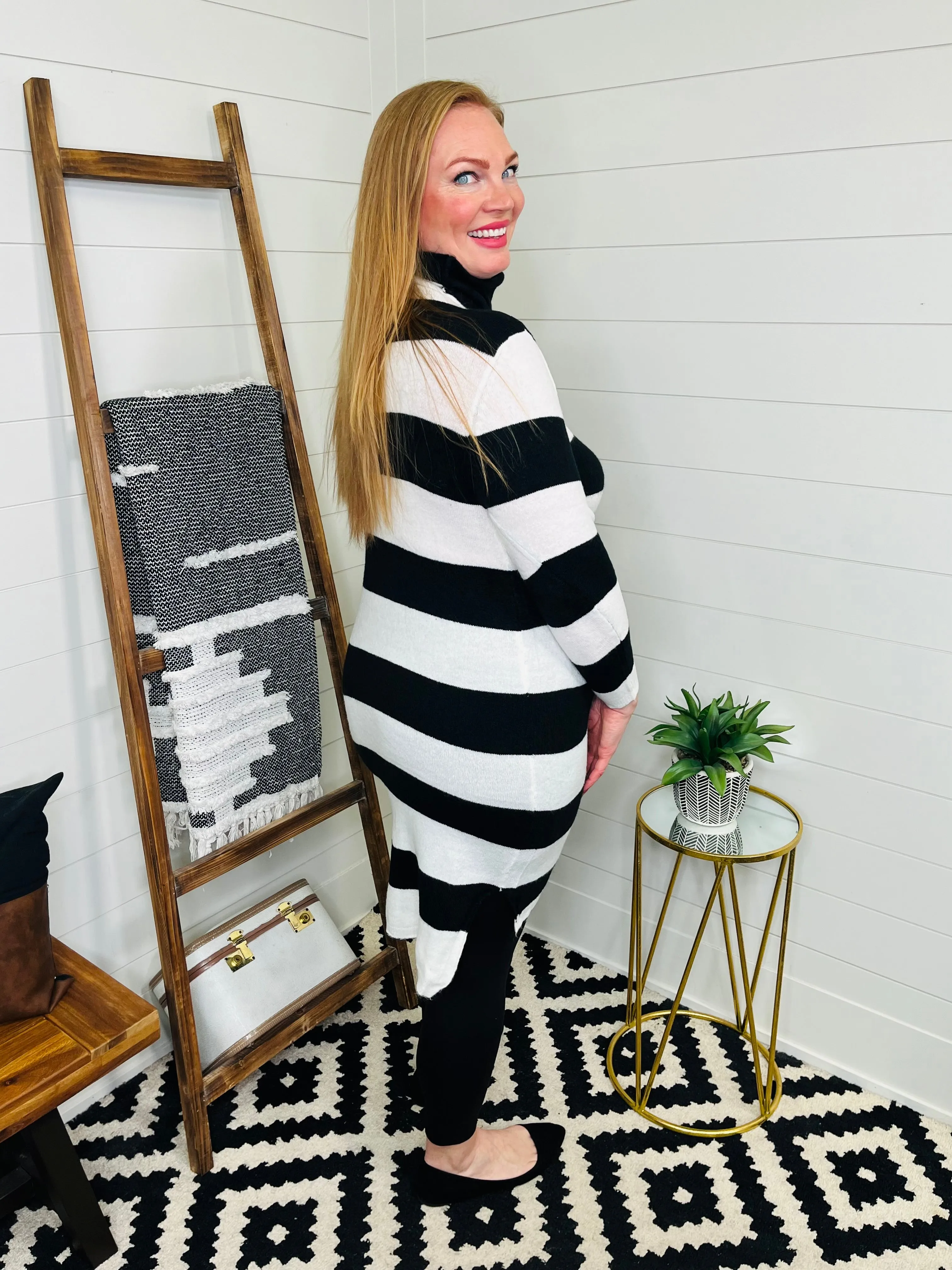 Stripe Stretch Knit Dress