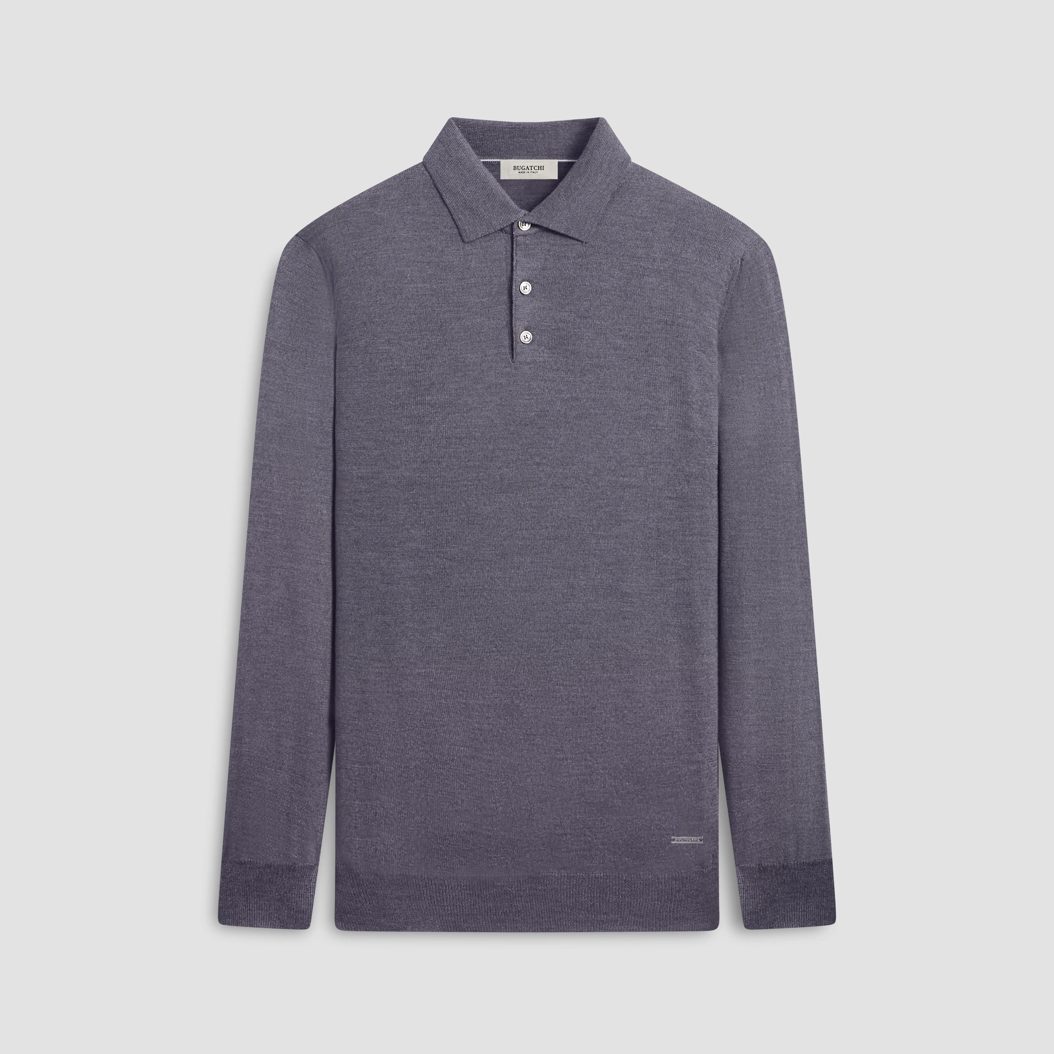 Super Merino Solid Polo Sweater