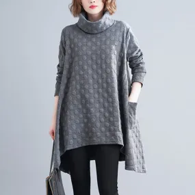 Sweater for Women, Cotton Turtleneck Sweater, Casual Oversized Sweaters