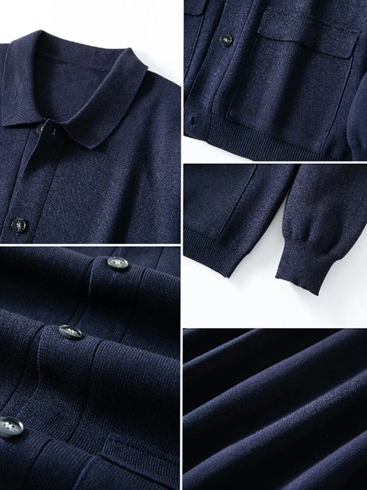 Timeless Polo Collar Cardigan